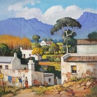 Oil on Stretched CanvasSize: (300x300x16)mmUnframedSOLD 2014 (Franschhoek Art House)
